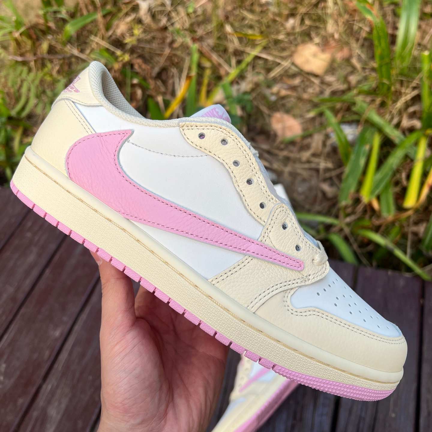 LJR aj1 Travis Scott x Air Jordan AJ1 Low OG SP TS IQ7604-100 - Image 19