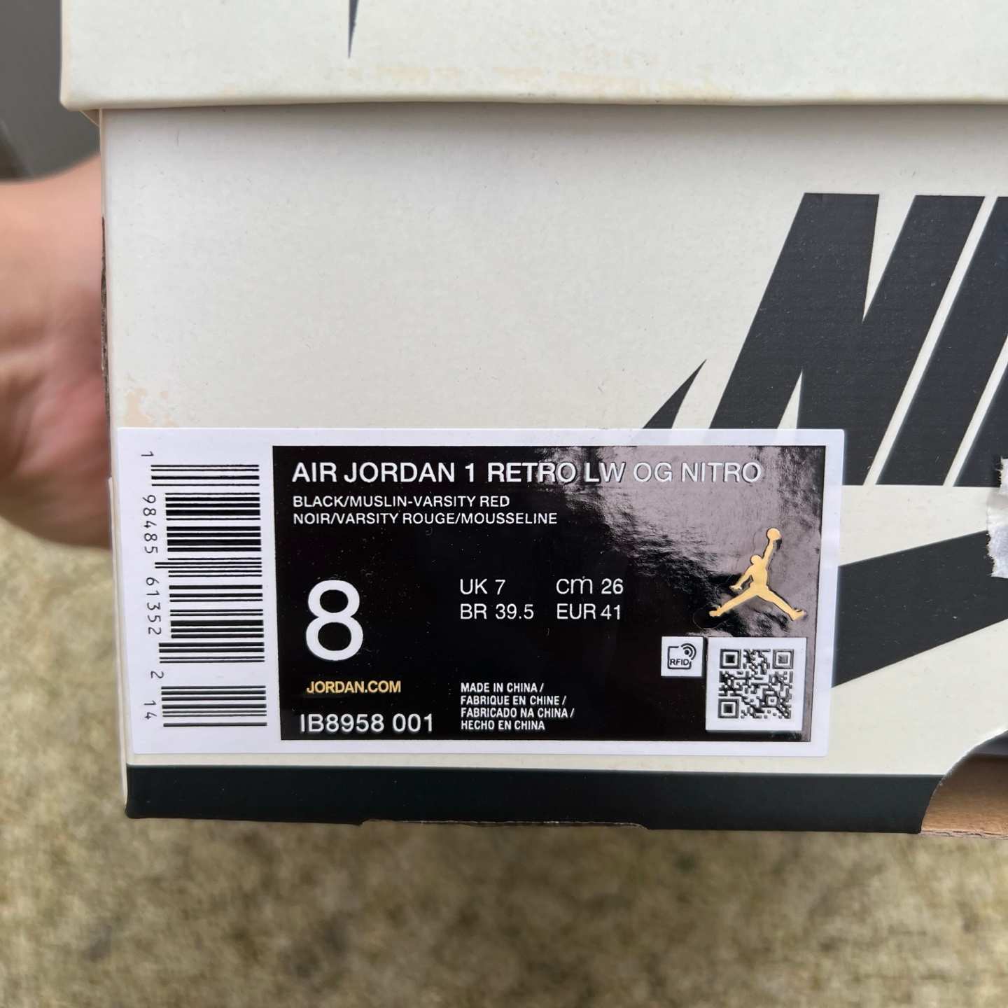 NFC ‼️aj1 Nigel Sylvester x Jordan Air Jordan 1 Retro Low OG Nitro "Bet IB8958-001 - Image 2