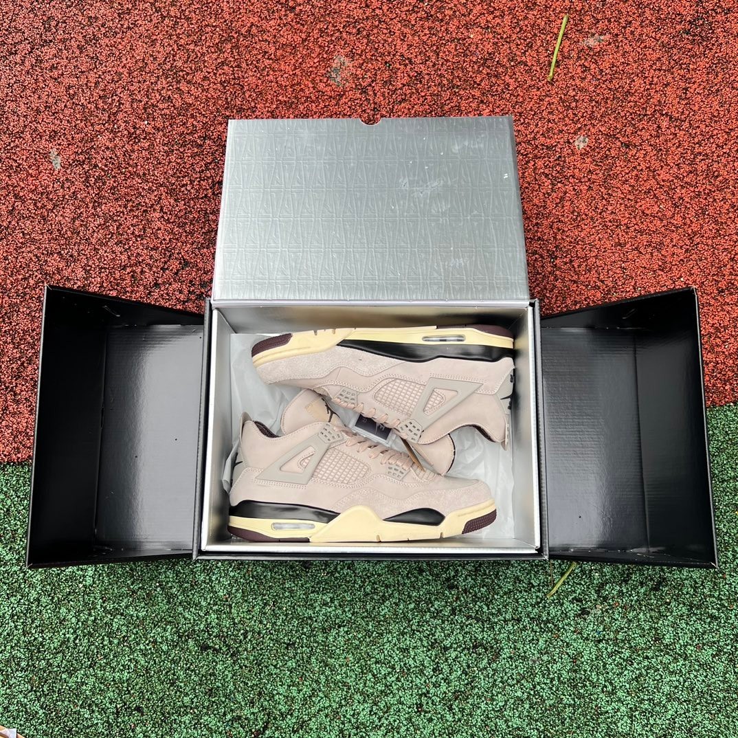 aj4 Amm A Ma Maniere x Air Jordan 4 Fossil Stone FZ4810-200 - Image 12