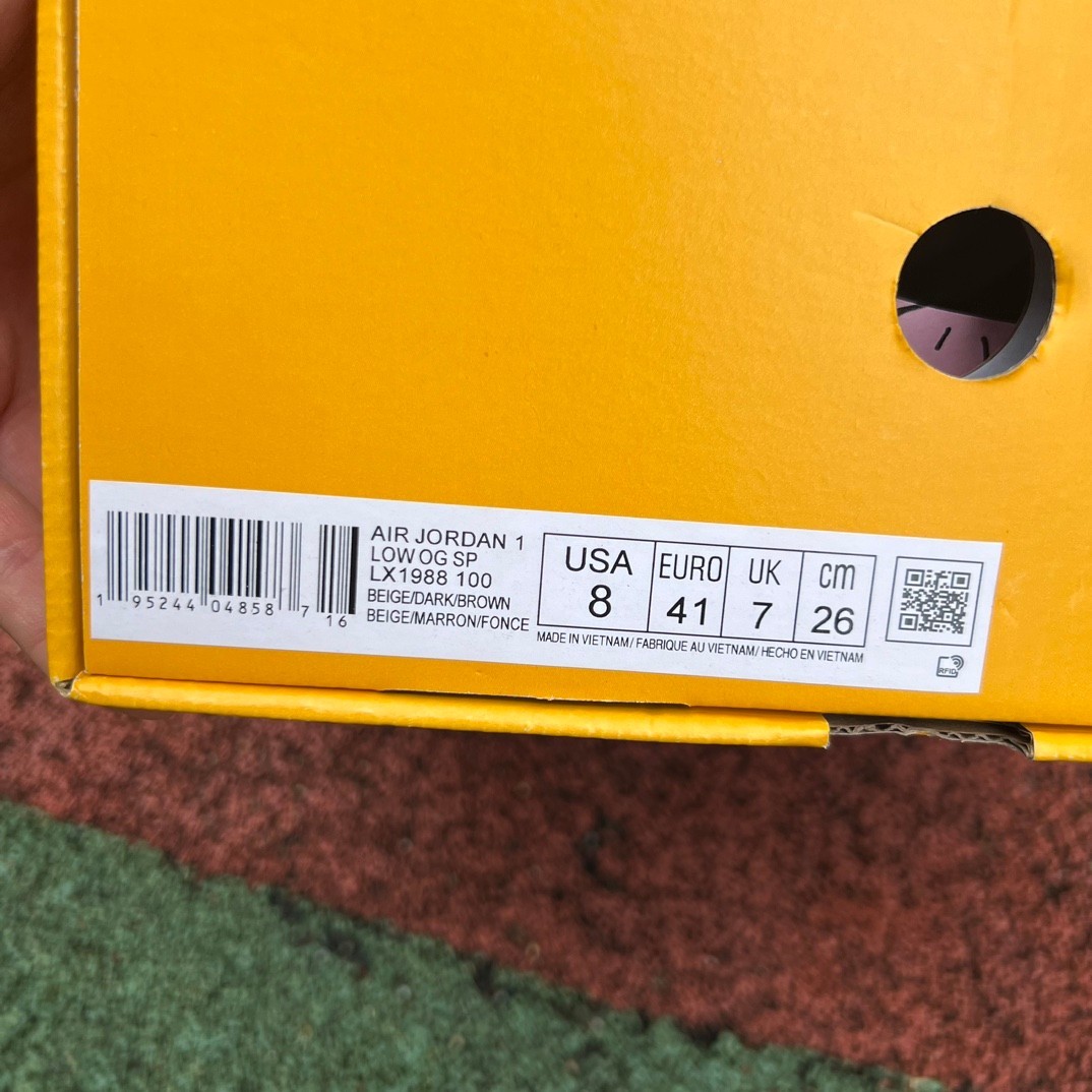 aj1 LV Louis vuitton x Travis Scott x Air Jordan 1 Low LX1988-10 - Image 2