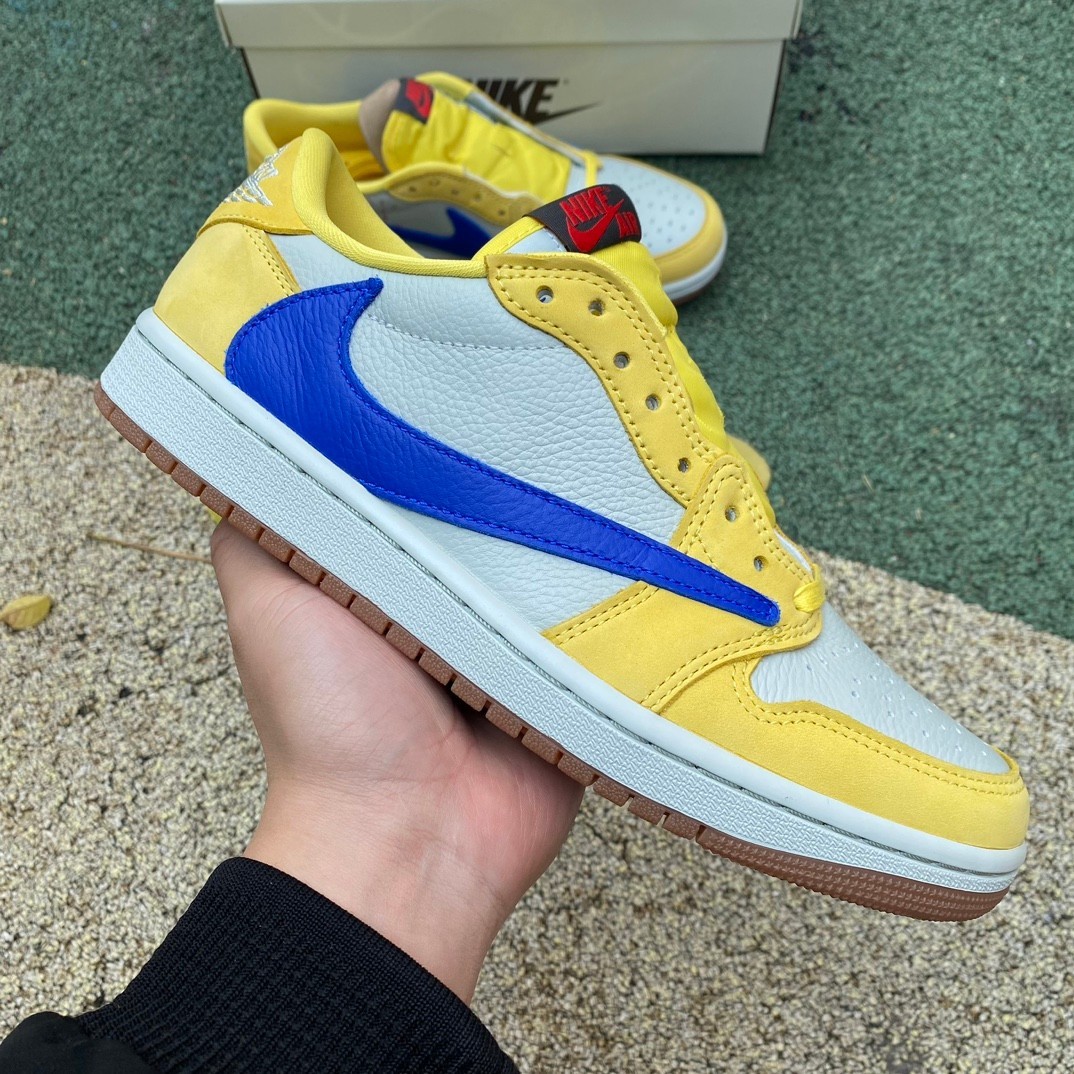 aj1 ⚡️LJR ????Travis Scott x Air Jordan 1 Low Canary 8.0 - Image 18