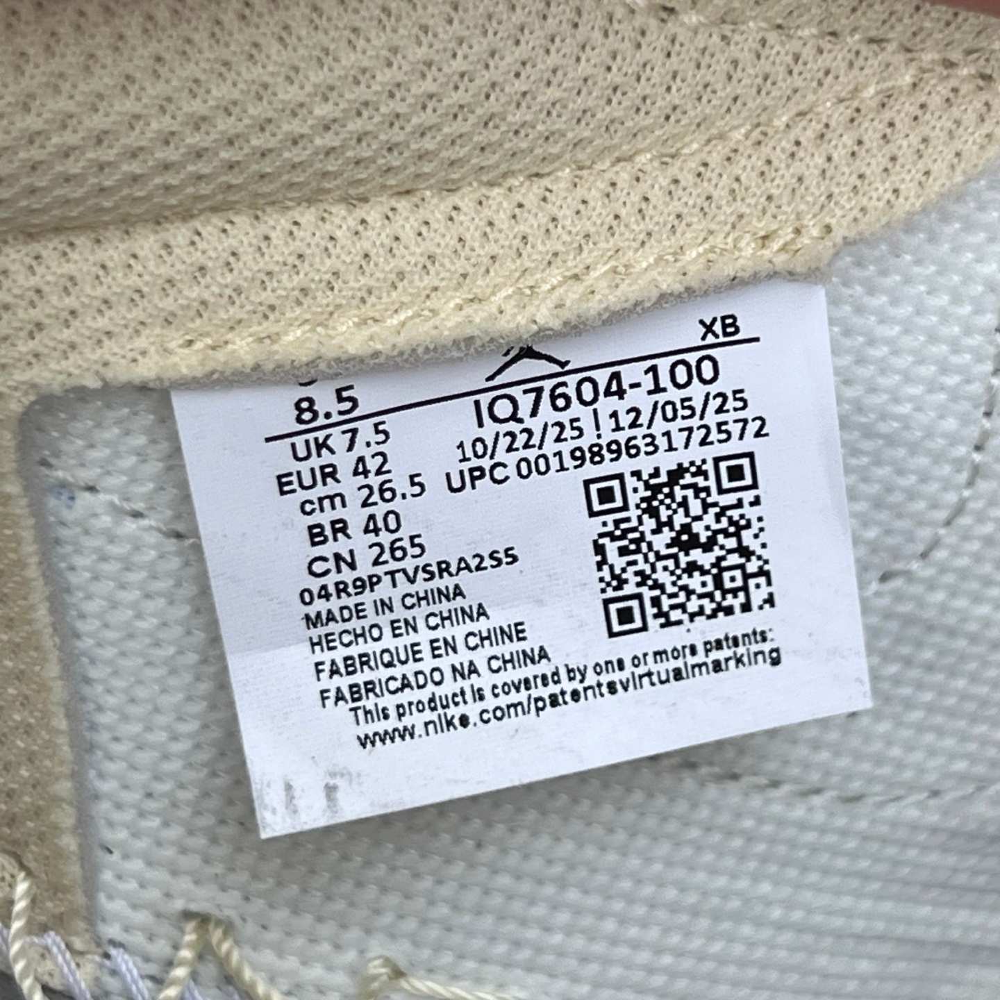 LW aj1 Travis Scott x Air Jordan AJ1 Low OG SP TS IQ7604-100 - Image 2