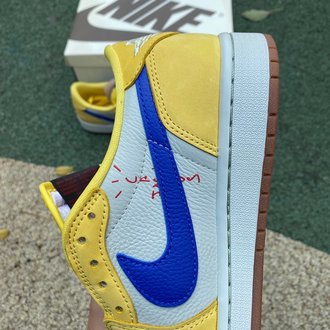 aj1 ⚡️LJR ????Travis Scott x Air Jordan 1 Low Canary 8.0 - Image 14