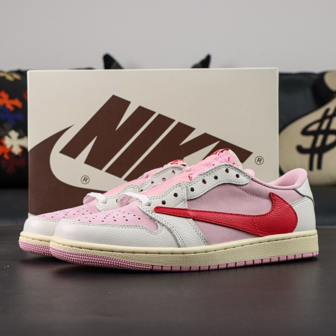‼️ aj1 Travis Scott x Air Jordan AJ1 Low OG SP TS IQ7604-101 - Image 7