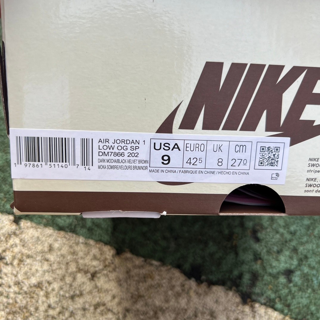 aj1 dy Tracis Scott x Air Jordan 1 Low Golf TS DM7866-202 - Image 2