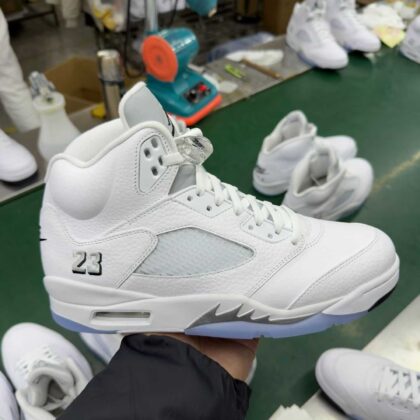 LJR aj5 Air Jordan 5 White Metallic HQ7978-103