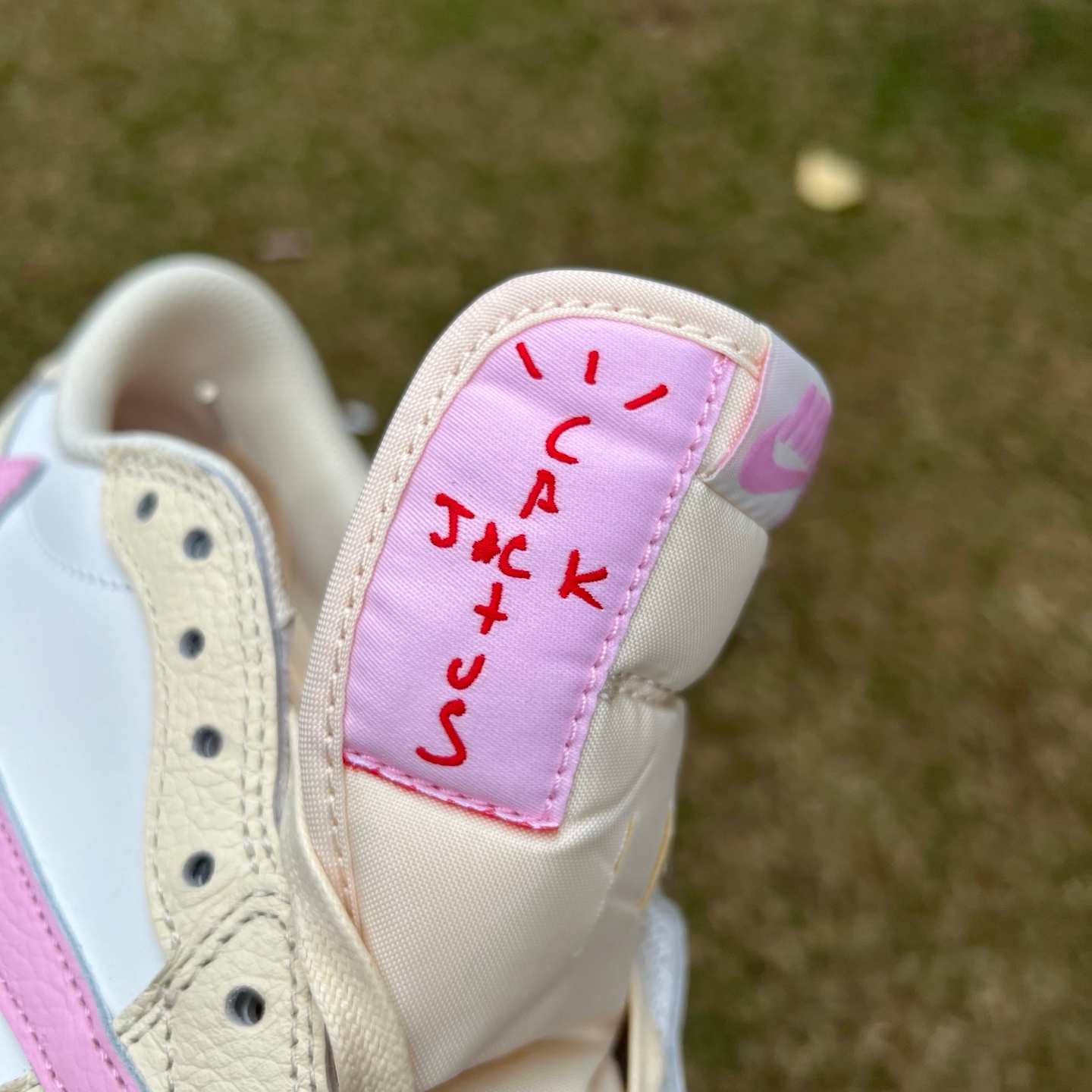 T1 aj1 Travis Scott x Air Jordan AJ1 Low OG SP TS IQ7604-100 - Image 16