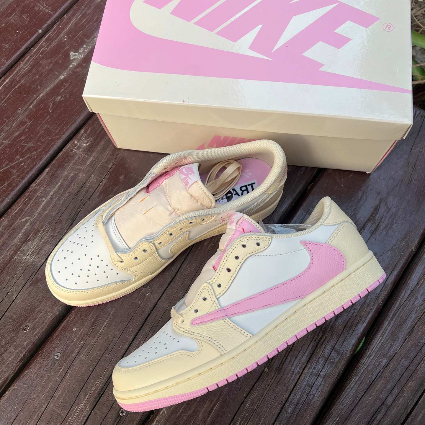 LJR aj1 Travis Scott x Air Jordan AJ1 Low OG SP TS IQ7604-100 - Image 20