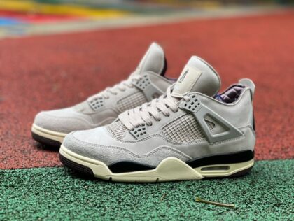aj4 Amm A Ma Maniere x Air Jordan 4 Fossil Stone FZ4810-200