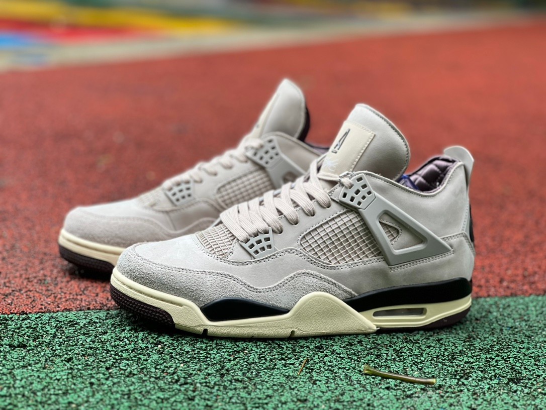 aj4 Amm A Ma Maniere x Air Jordan 4 Fossil Stone FZ4810-200