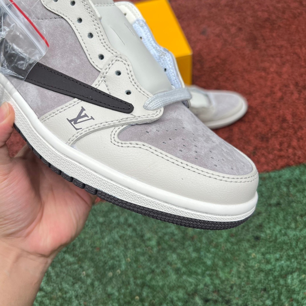 aj1 LV Louis vuitton x Travis Scott x Air Jordan 1 Low LX1988-10 - Image 8