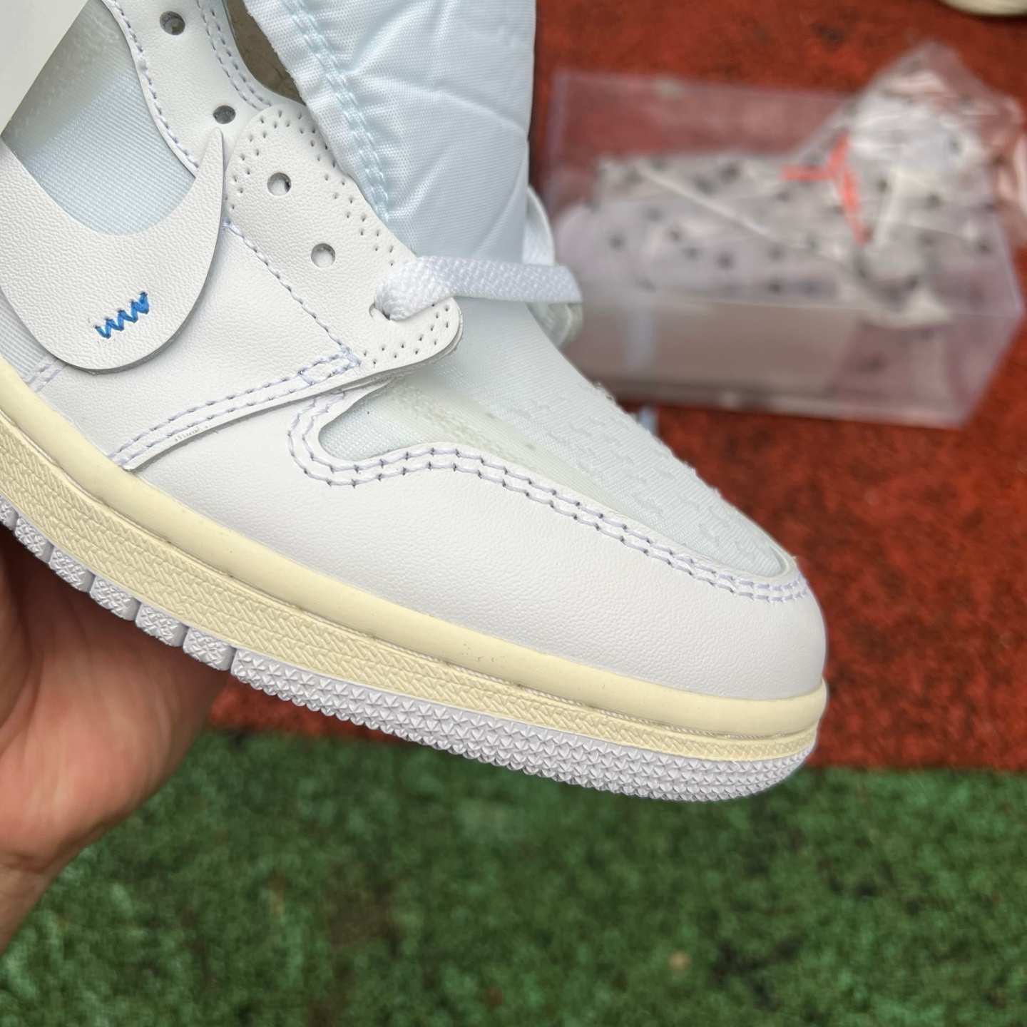 F aj1ow 2026 Off-White x Air Jordan 1 High OG "Alaska" AA3834-100 - Image 5