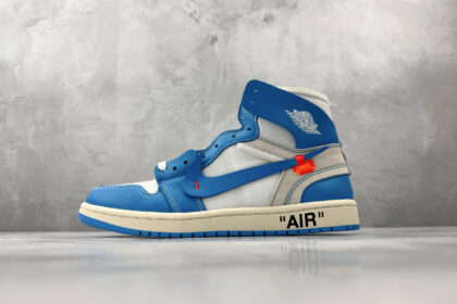 TS aj1ow OFF-WHITE x Jordan Air Jordan 1 Retro High "UNC" OG AQ0818-148