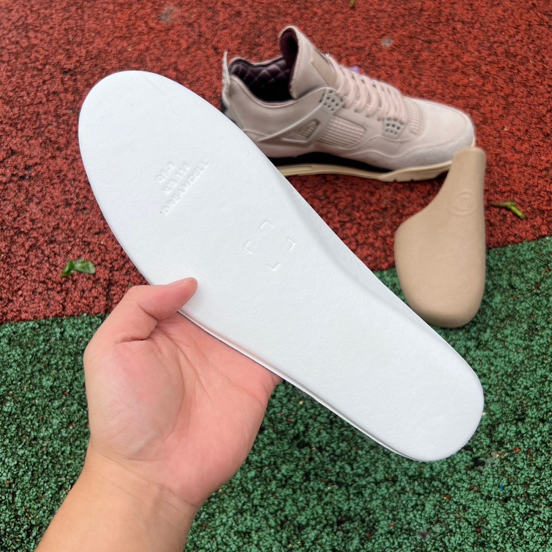 aj4 Amm A Ma Maniere x Air Jordan 4 Fossil Stone FZ4810-200 - Image 6