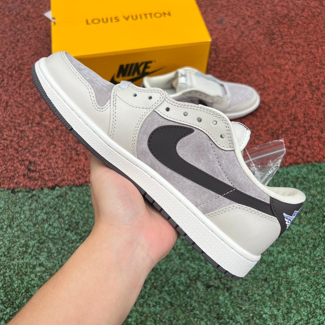 aj1 LV Louis vuitton x Travis Scott x Air Jordan 1 Low LX1988-10 - Image 13