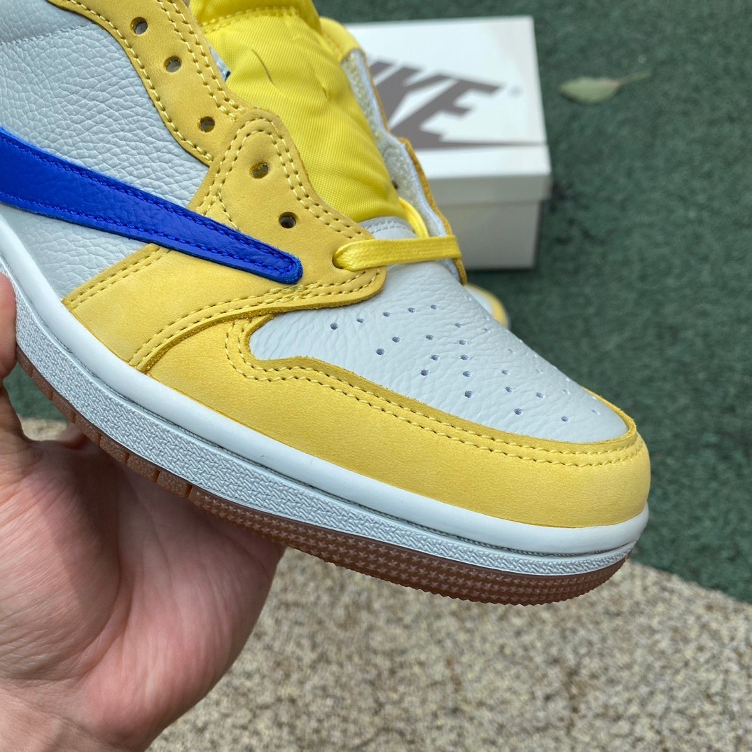 aj1 ⚡️LJR ????Travis Scott x Air Jordan 1 Low Canary 8.0 - Image 11