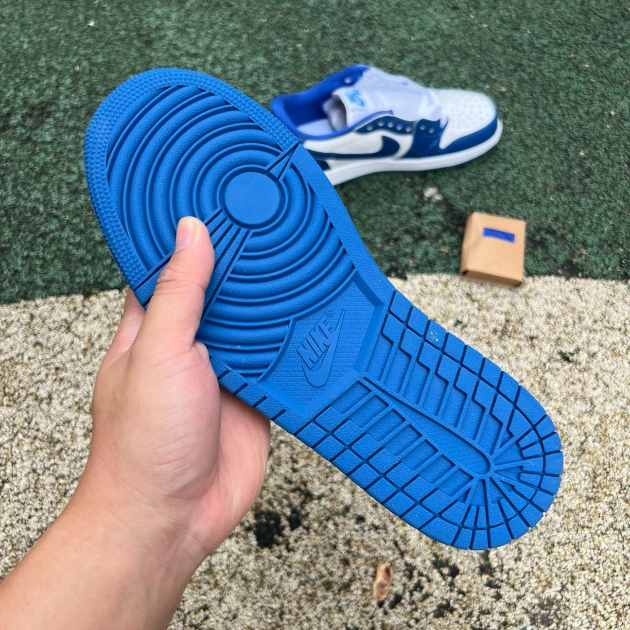 ‼️aj1 Air Jordan 1 Low OG Storm Blue HQ6998-104 - Image 7