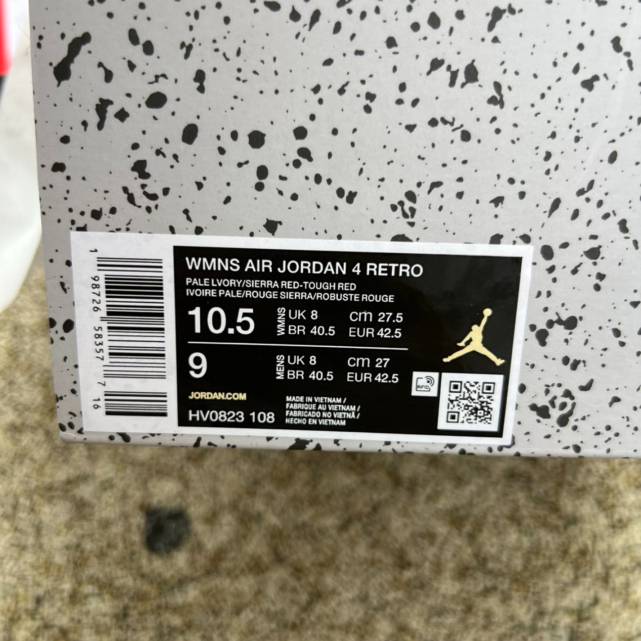 aj4 Air Jordan 4 Sierra Red HV0823-108 - Image 2