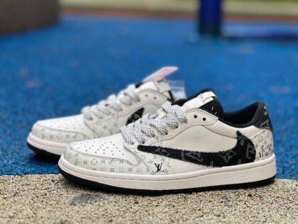 aj1 LV Travis Scott x Air Jordan 1 Low x Louis Vuitton lv ts sj2068-005