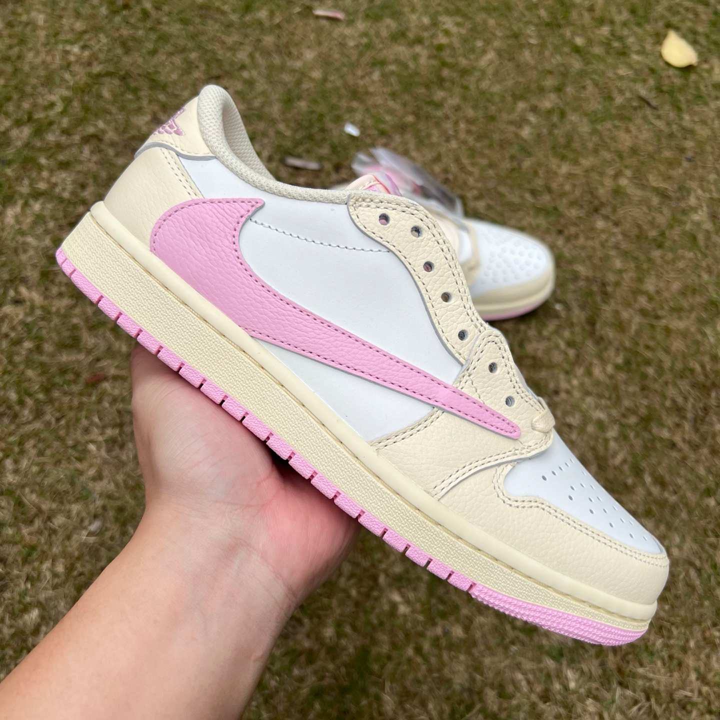 T1 aj1 Travis Scott x Air Jordan AJ1 Low OG SP TS IQ7604-100 - Image 21