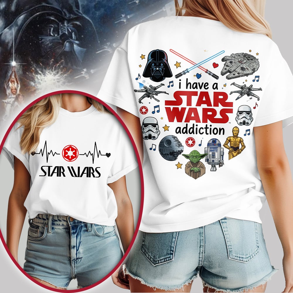 Star Wars Premium Heartbeat Lover 3D All-Over Print T-Shirt