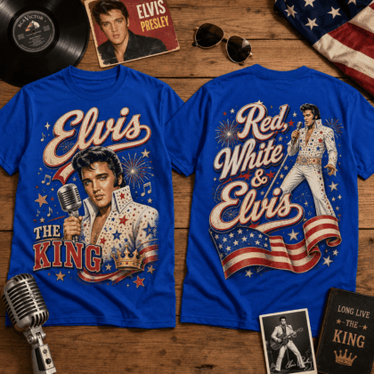 ELV Vintage Celebration Shirt - Premium Polyester-Cotton Blend
