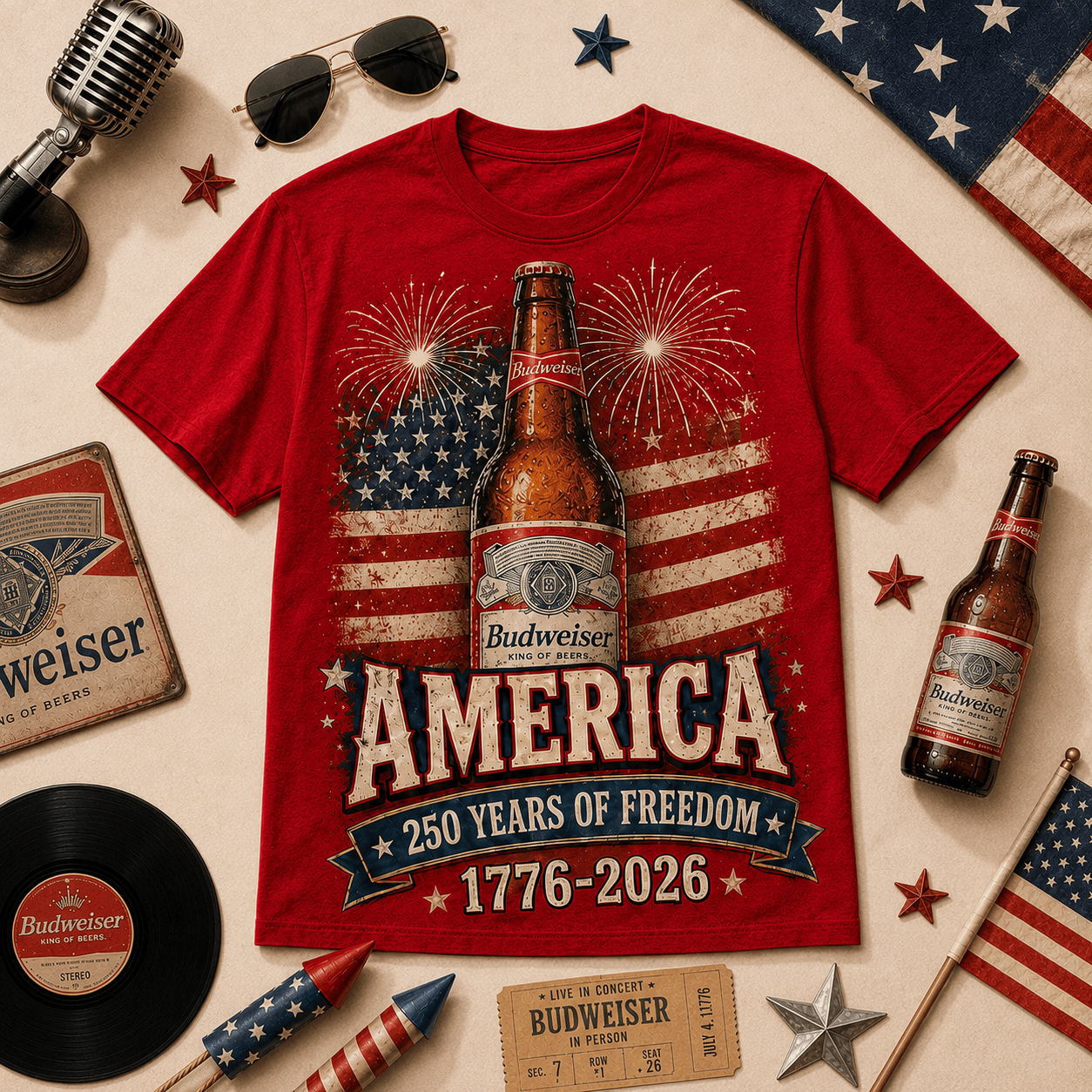 BWS America 250 Years of Freedom Tribute T-Shirt - Image 2
