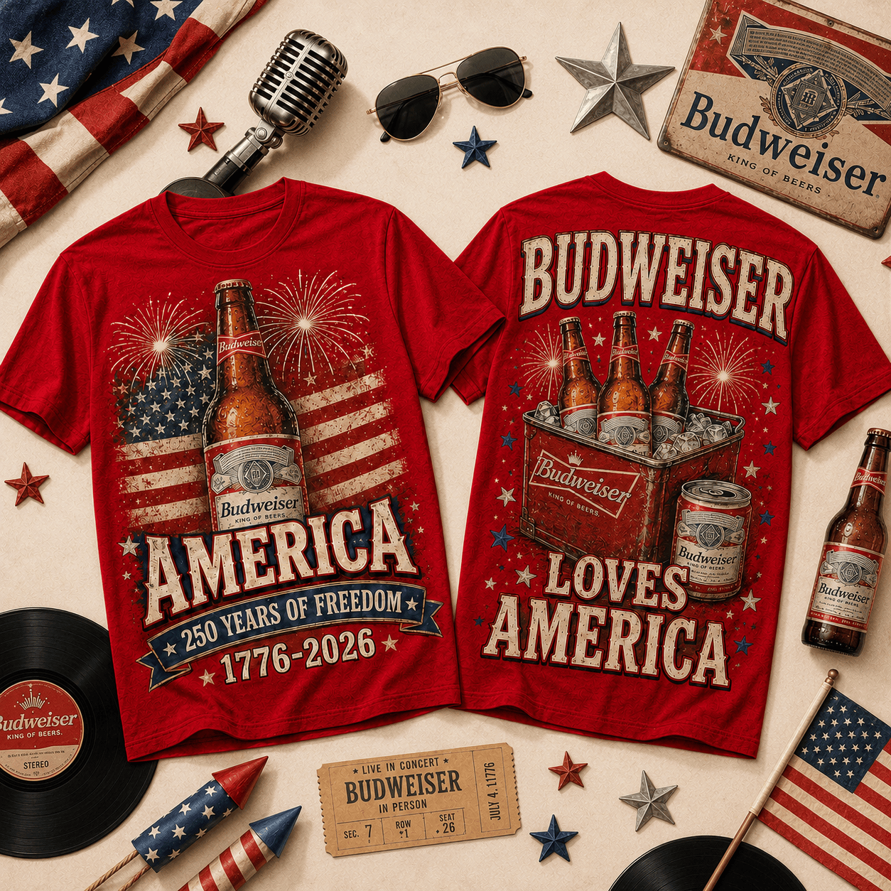 BWS America 250 Years of Freedom Tribute T-Shirt
