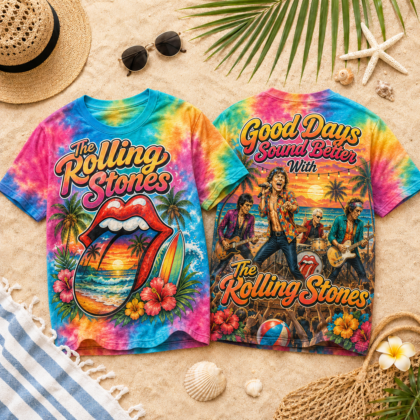 The Rolling Stones Good Days Summer Vibes 3D Printed T-Shirt