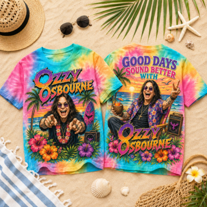 Ozzy Osbourne 3D All-Over Print T-Shirt - Premium Polyester-Cotton Blend