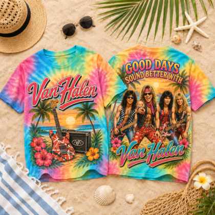 Van Halen Good Days Summer Vibes All-Over Print T-Shirt