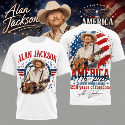 Premium Alan Jackson American Freedom 3D T-Shirt