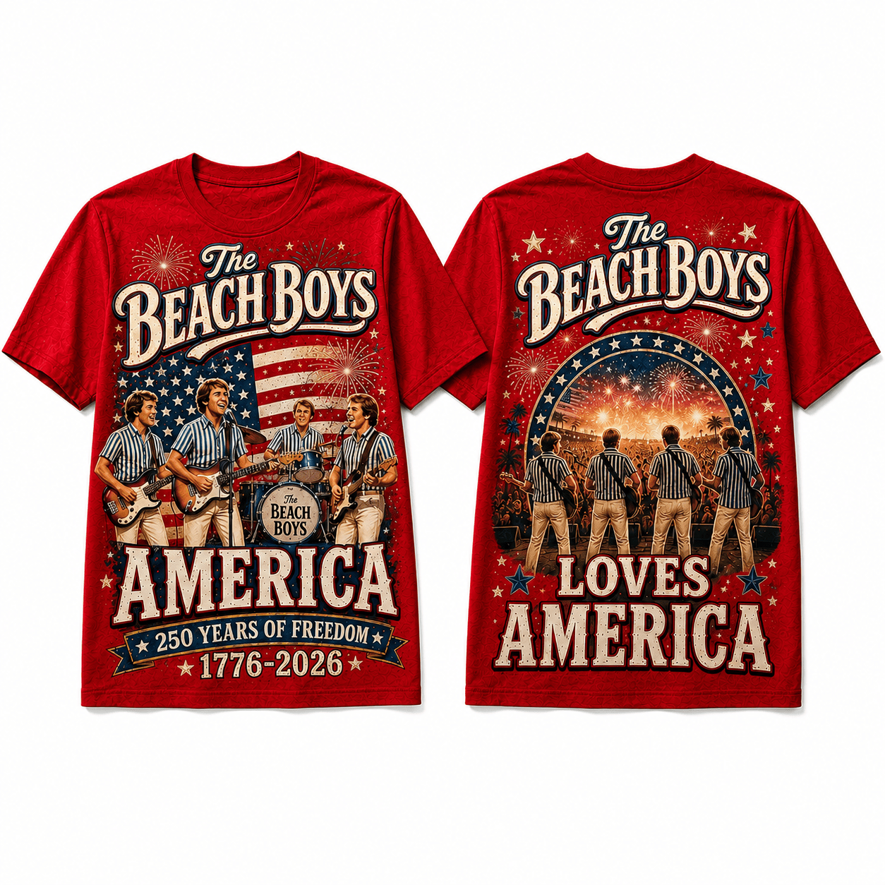 America 250 Years of Freedom Tribute T-Shirt - Premium Polyester Cotton Blend - Image 2