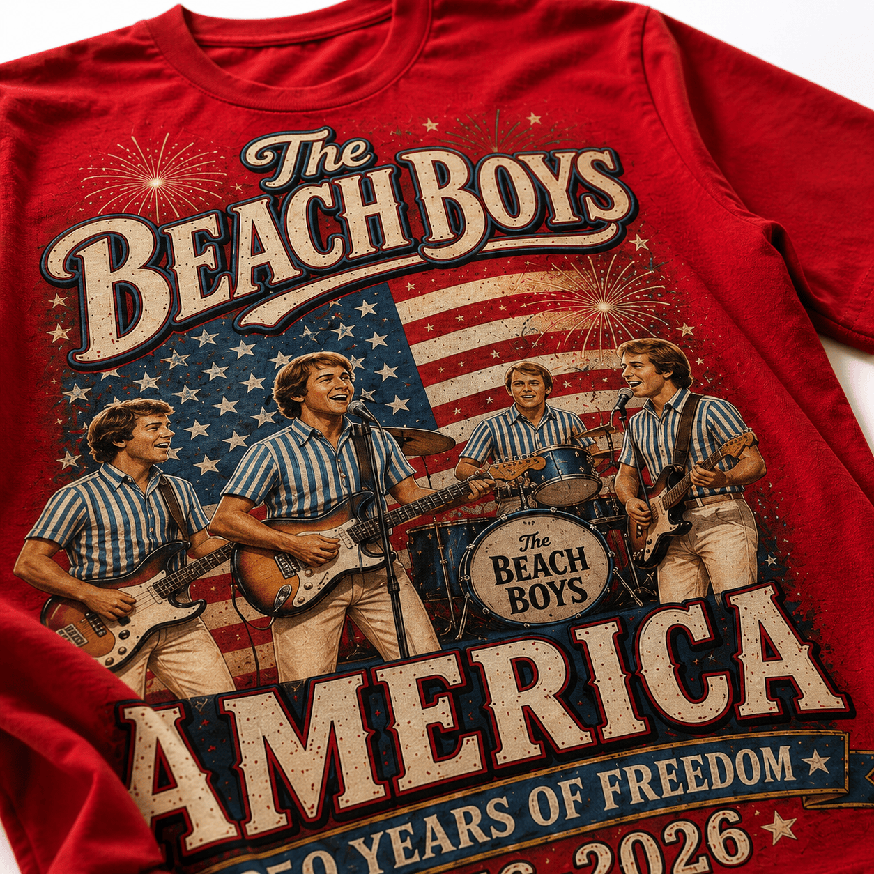 America 250 Years of Freedom Tribute T-Shirt - Premium Polyester Cotton Blend - Image 5