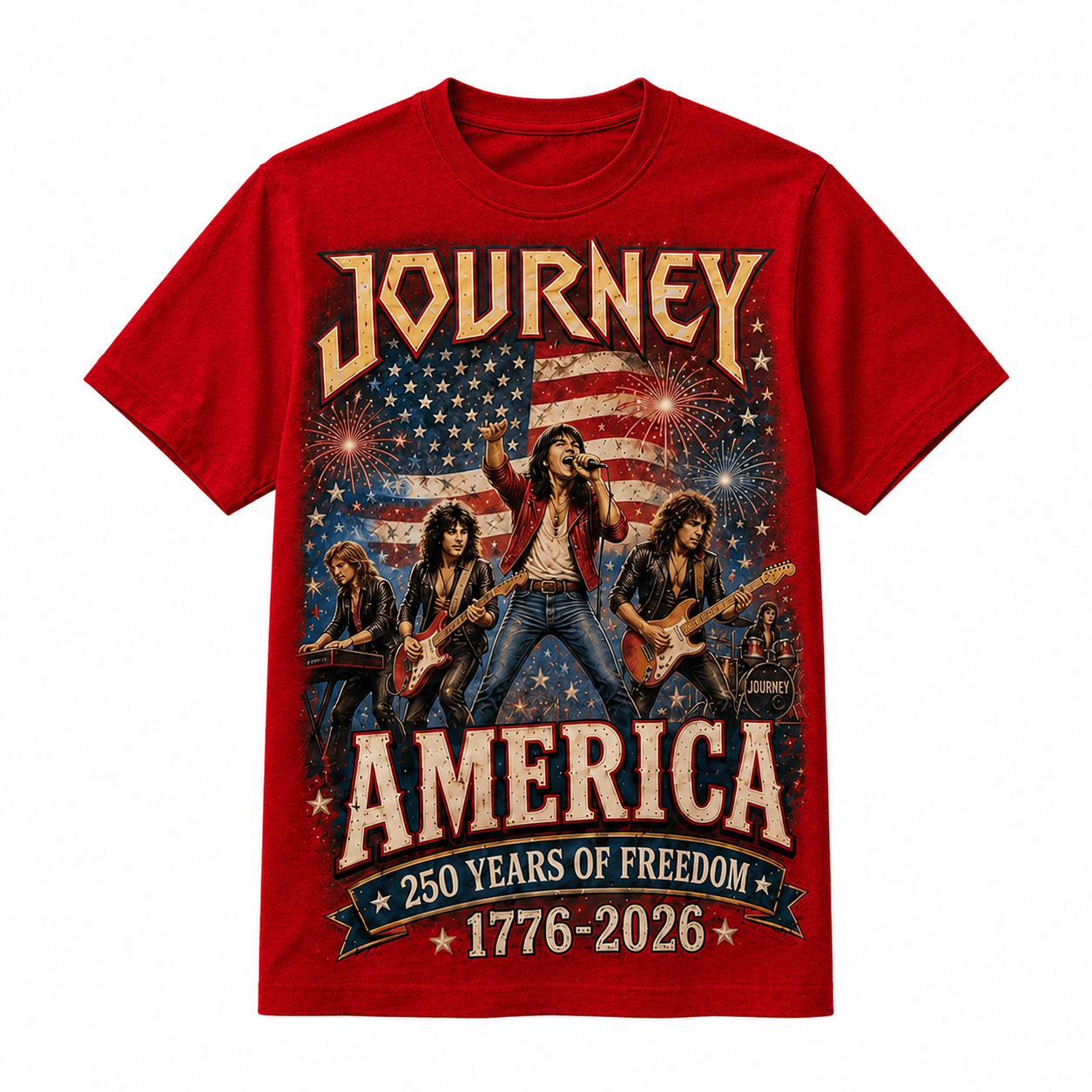JNY America 250 Years of Freedom Tribute T-Shirt, Polyester-Cotton Blend, Unisex - Image 3