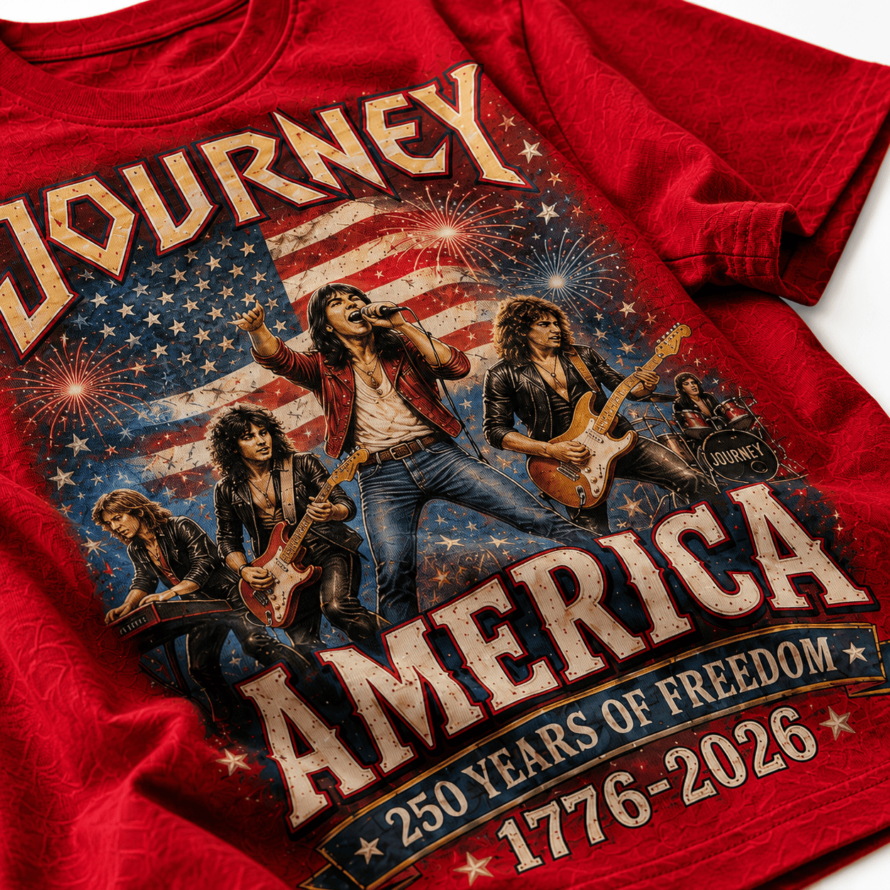 JNY America 250 Years of Freedom Tribute T-Shirt, Polyester-Cotton Blend, Unisex - Image 7