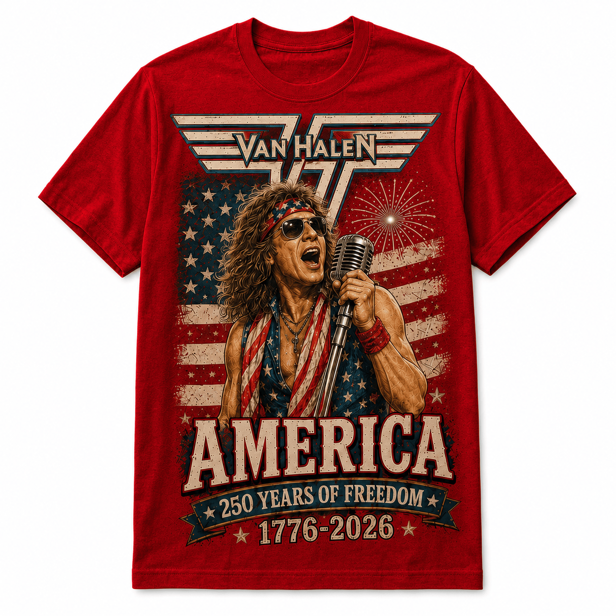 Van Halen VHL America 250 Years of Freedom Tribute T-Shirt - Image 3