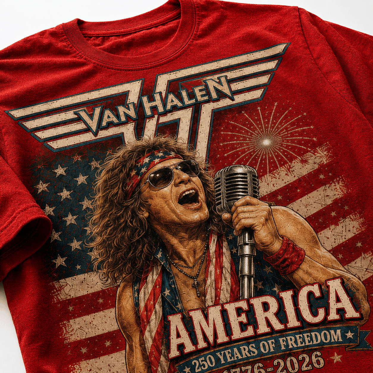 Van Halen VHL America 250 Years of Freedom Tribute T-Shirt - Image 5