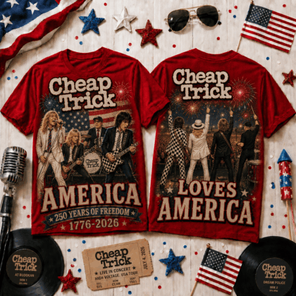 America 250 Years of Freedom Tribute T-Shirt - Premium Polyester-Cotton Blend