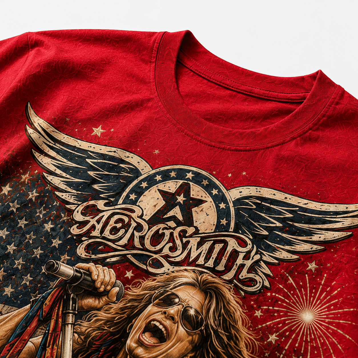 AER America 250 Years of Freedom Tribute T-Shirt - All-Over Print, Polyester-Cotton Blend - Image 6