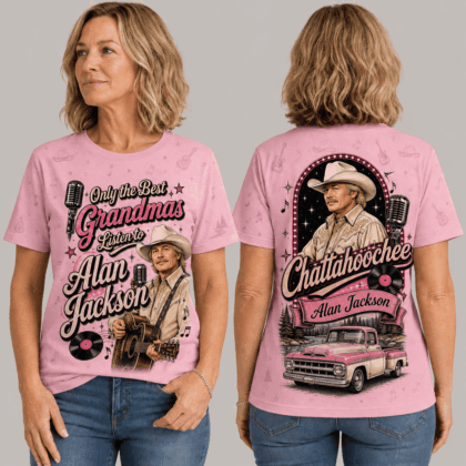 Premium Alan Jackson Retro Music 3D T-Shirt