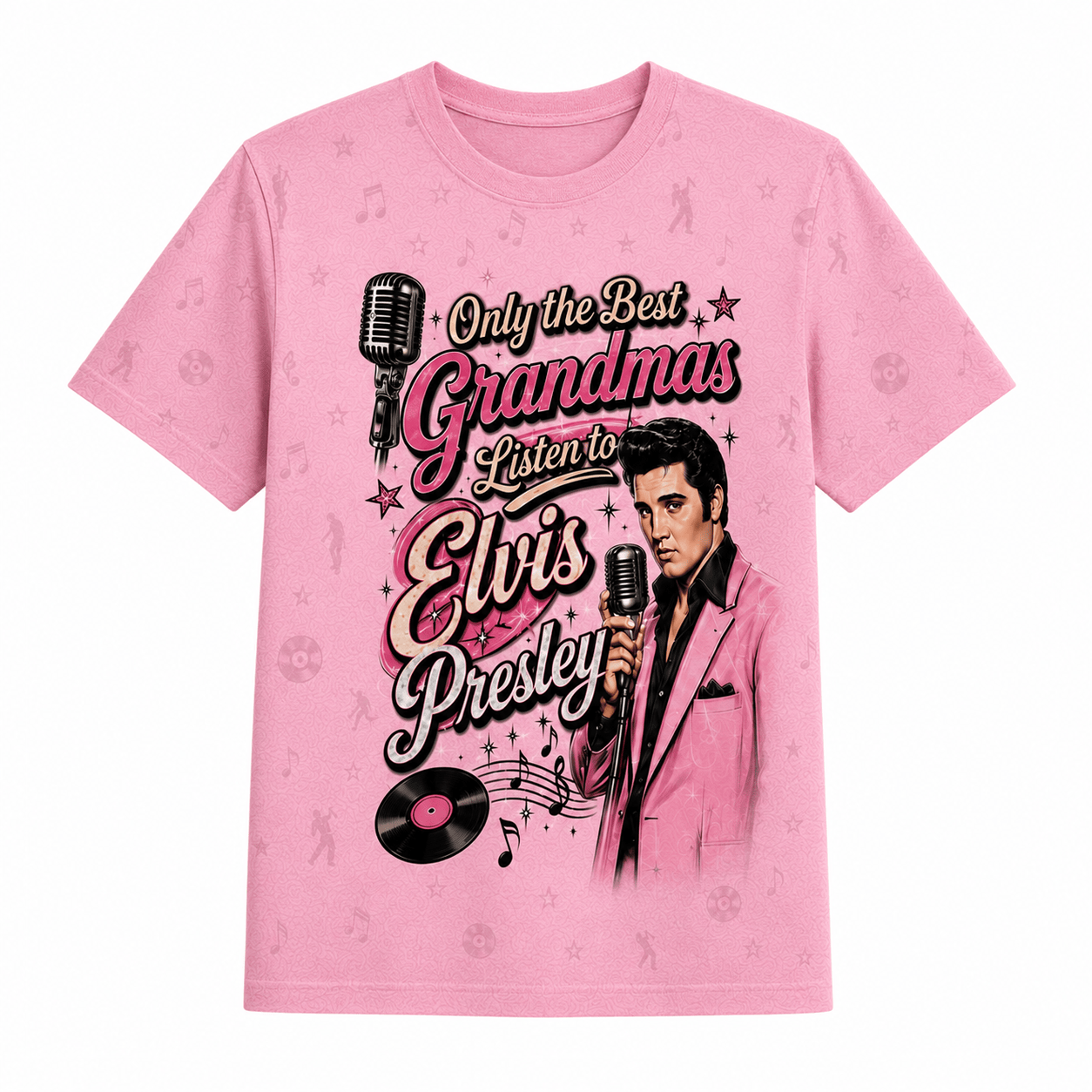 Elvis Presley Retro Music All-Over Print T-Shirt - Image 3