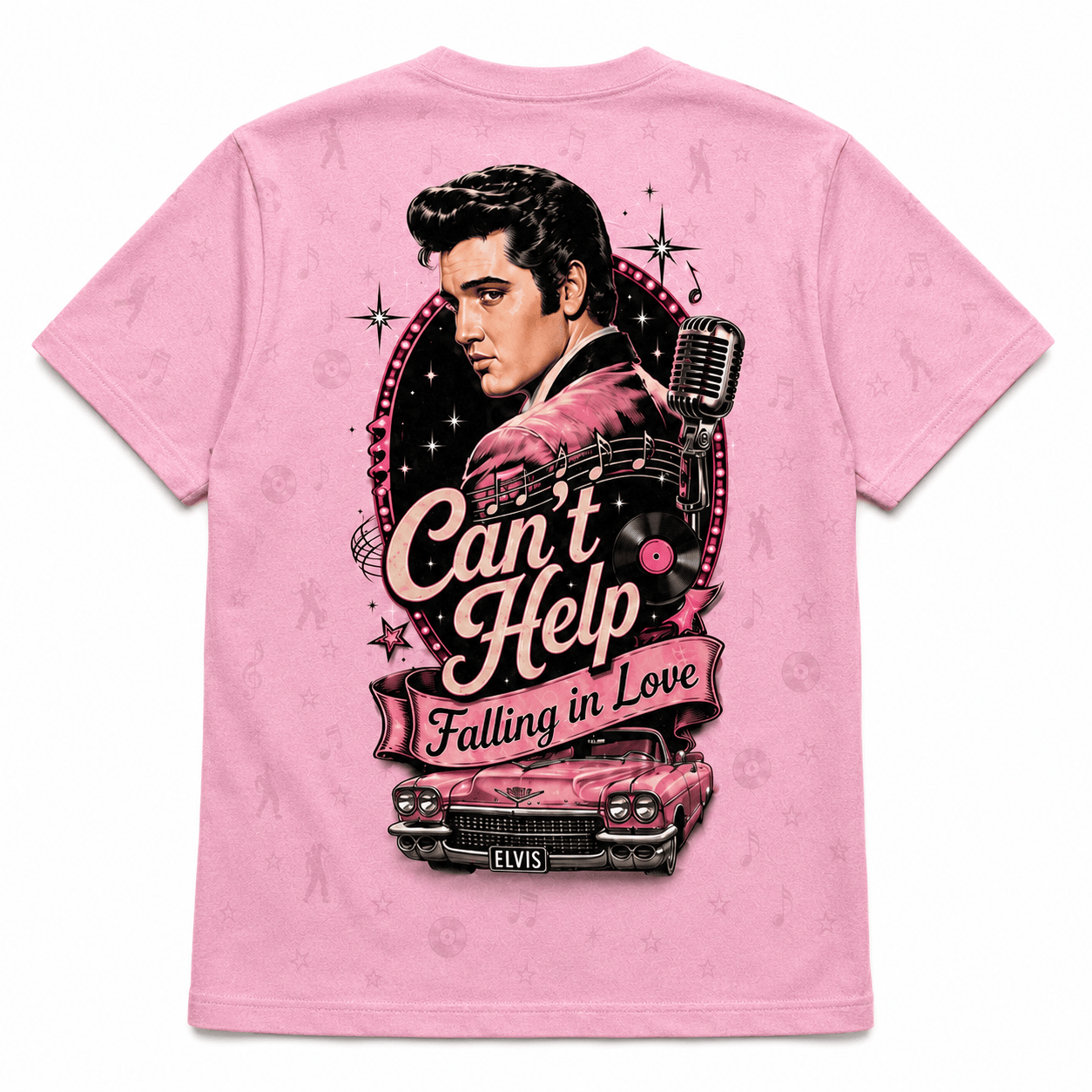 Elvis Presley Retro Music All-Over Print T-Shirt - Image 4