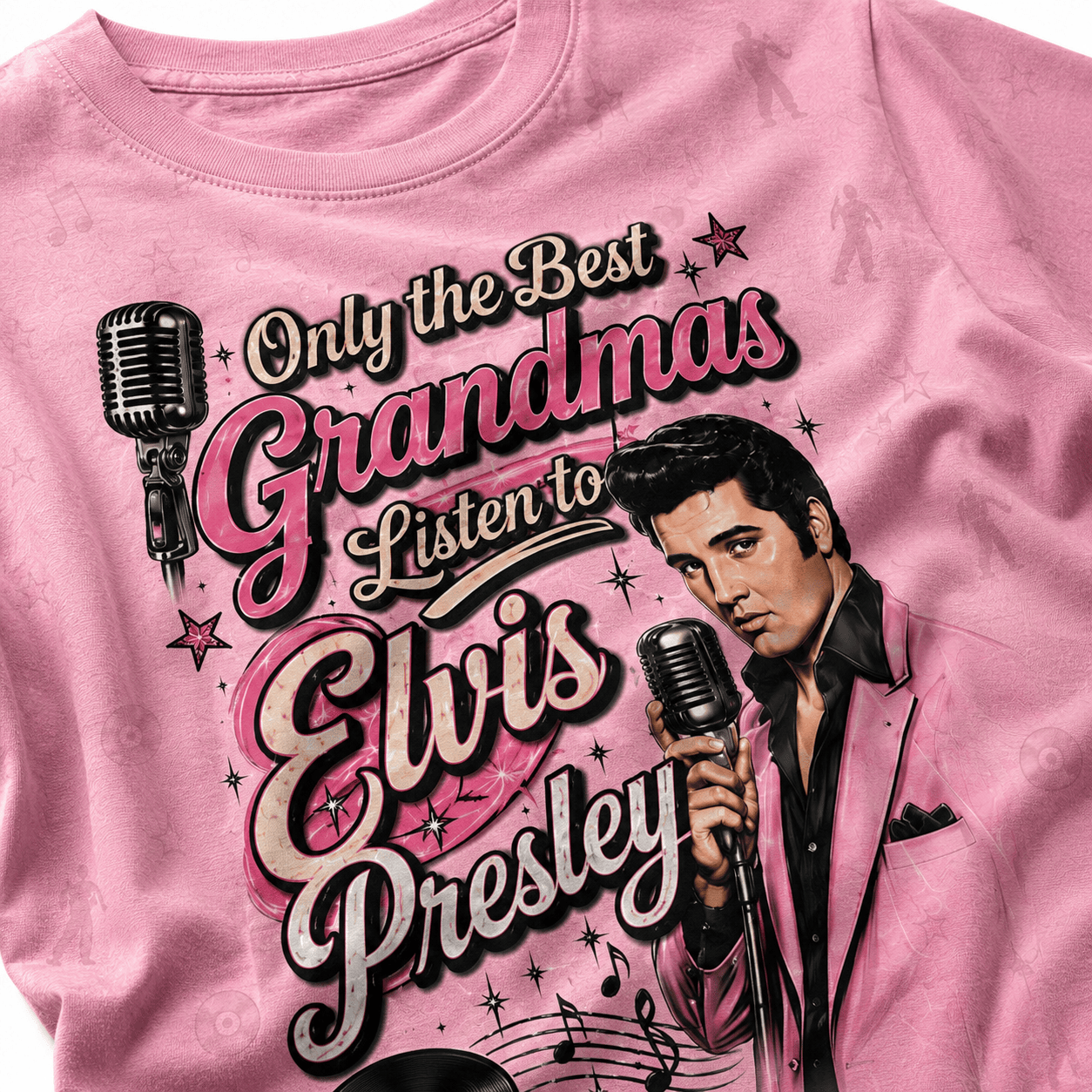 Elvis Presley Retro Music All-Over Print T-Shirt - Image 6