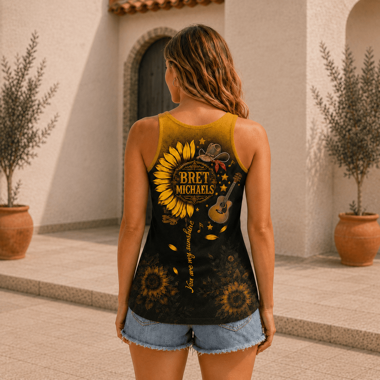 BMC Sunflower Tank Top - Premium All-Over Print - Image 3