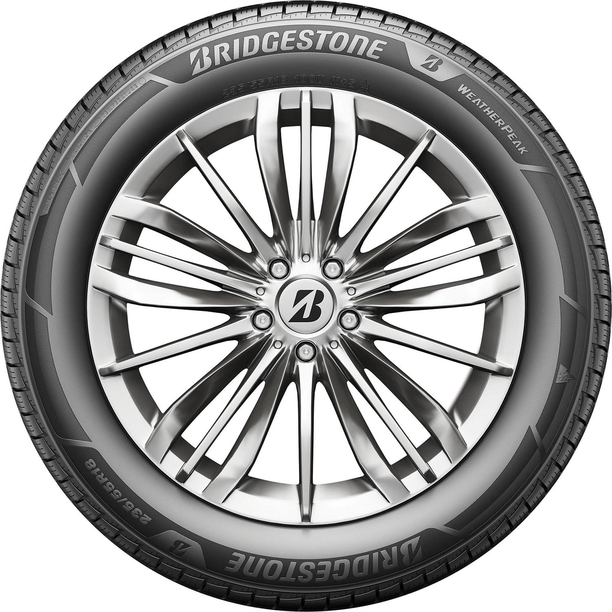 Bridgestone Weatherpeak All Weather 235/55R18 100V Passenger Tire - Image 2