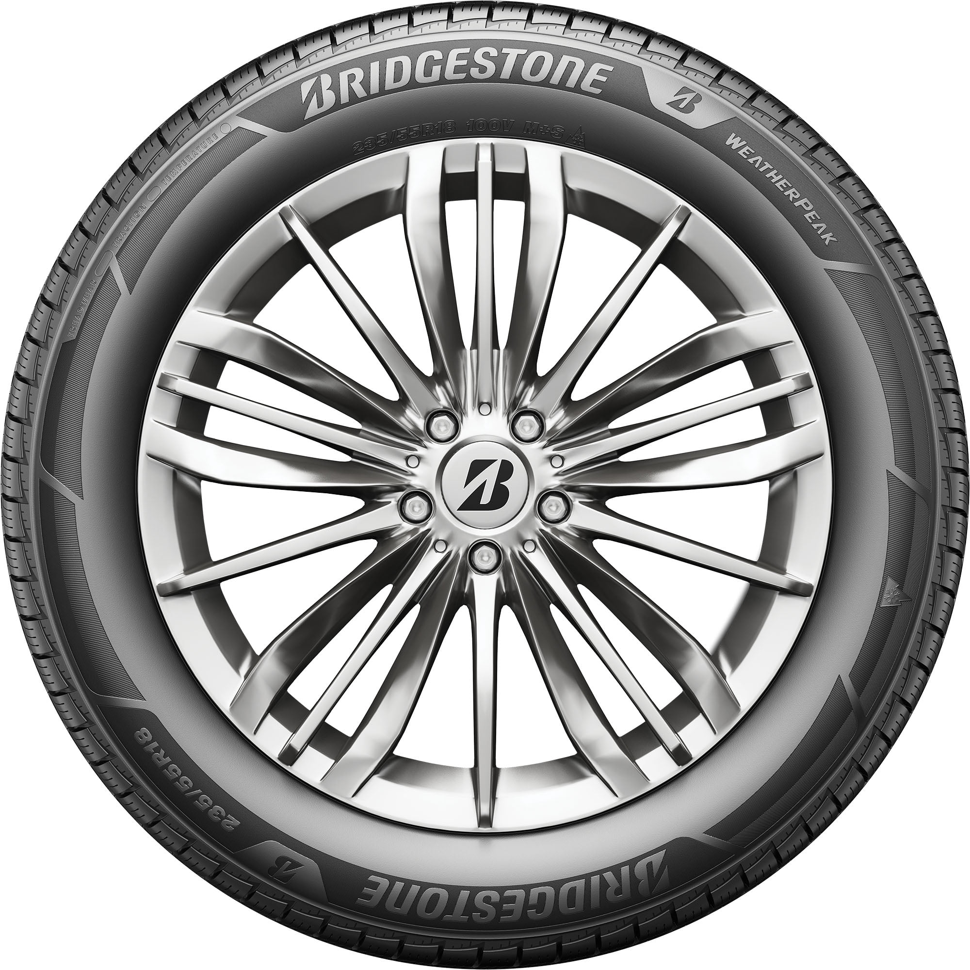 Bridgestone Weatherpeak All Weather 265/65R18 114T Passenger Tire - Image 2