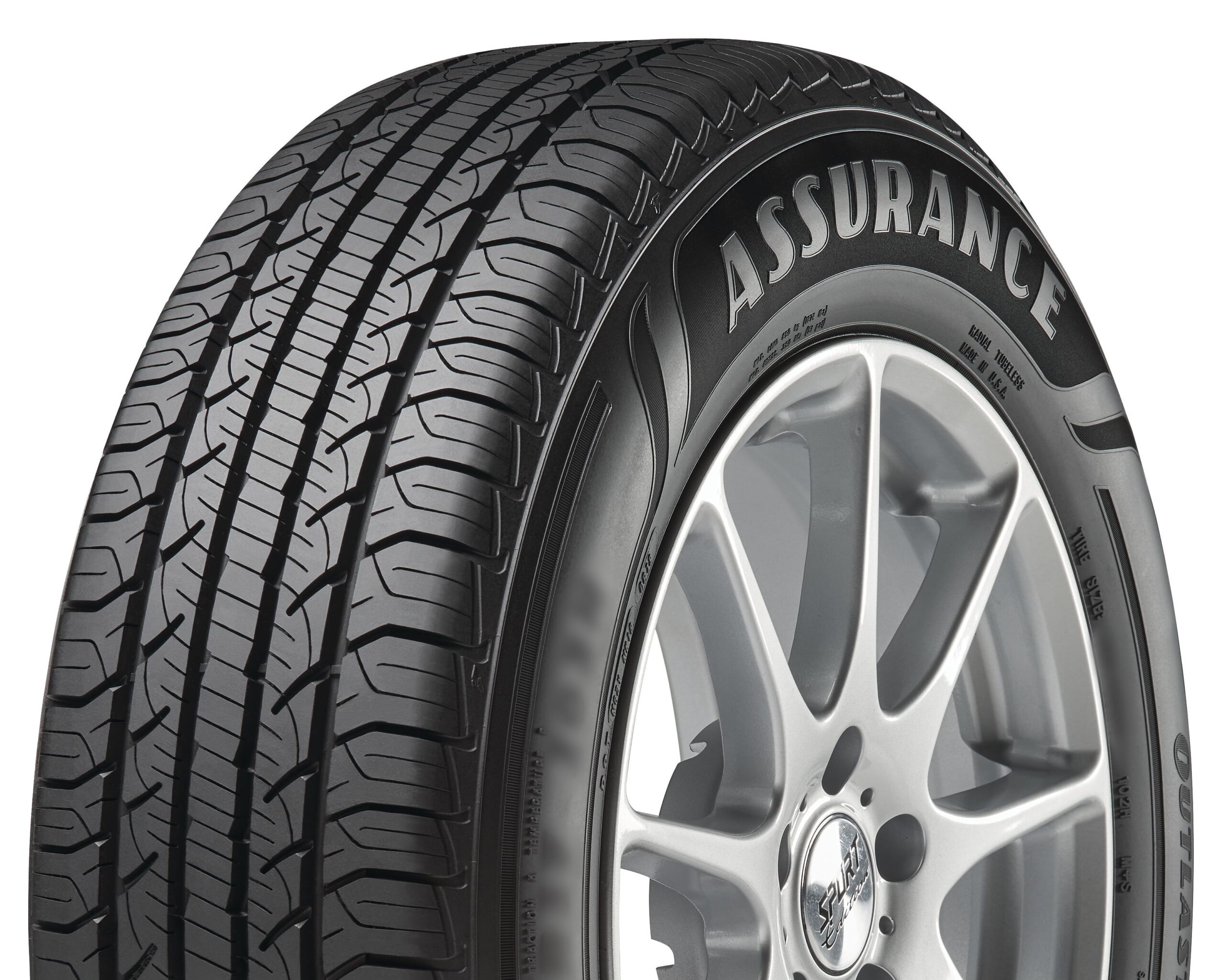 Goodyear Assurance Outlast 235/65R18 106V All-Season Tire Fits: 2022-23 Toyota Highlander Hybrid Bronze Edition, 2021 Toyota Highlander XSE - Image 4