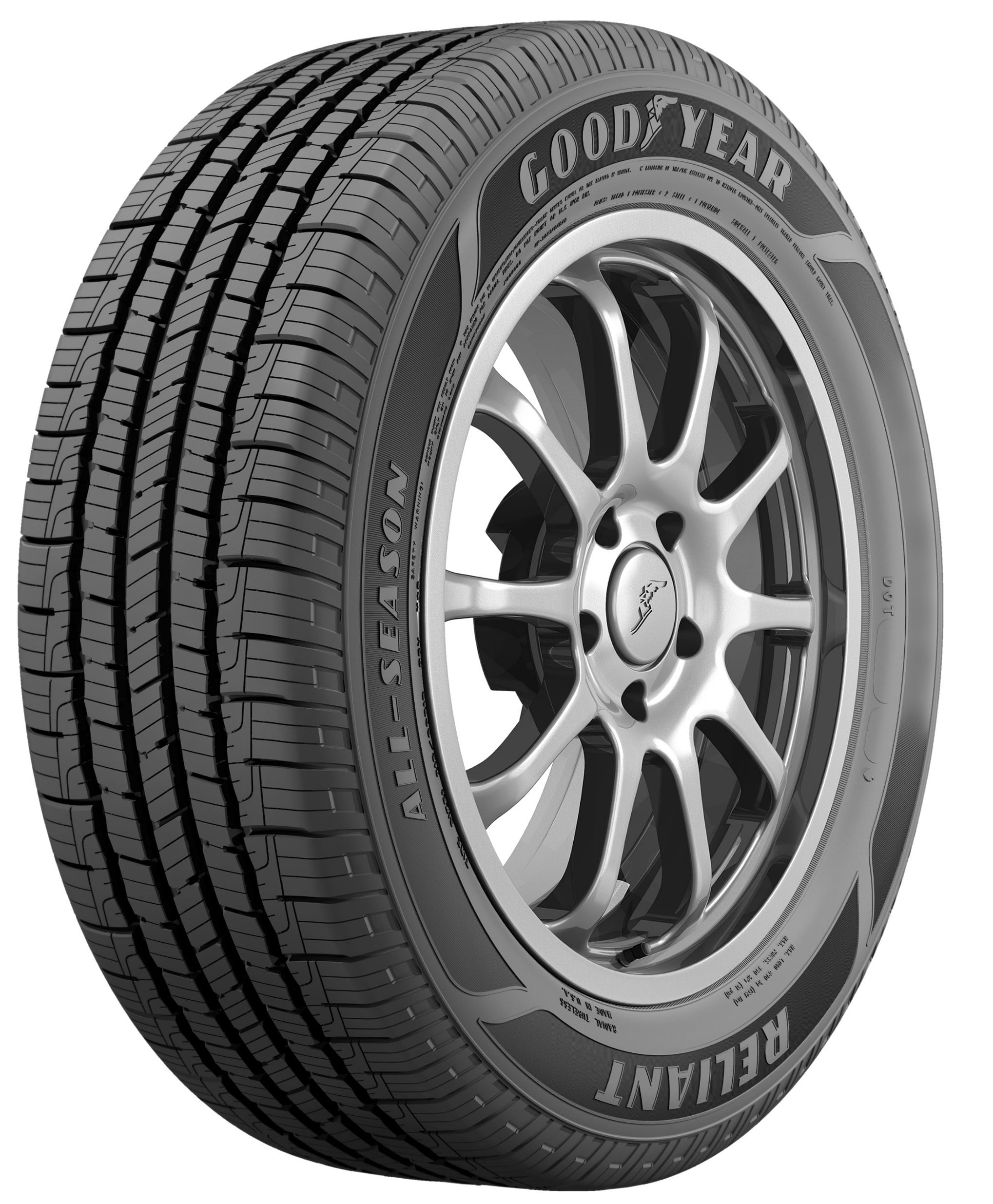 Goodyear Reliant All-Season 215/55R17 94V All-Season Tire Fits: 2011-15 Chevrolet Cruze Eco, 2012-14 Toyota Camry Hybrid XLE