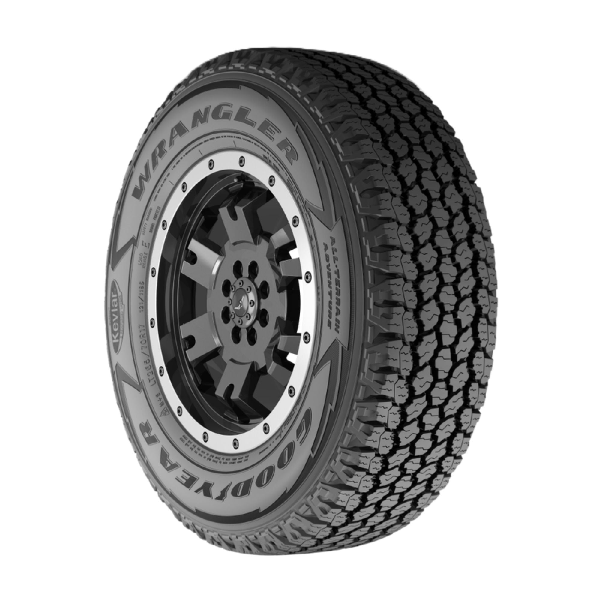 Goodyear Wrangler All-Terrain Adventure With Kevlar 255/70R18 113T a/t Tire - Image 3